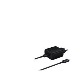 מטען מהיר במיוחד שחור 25W  + כבל TYPE C